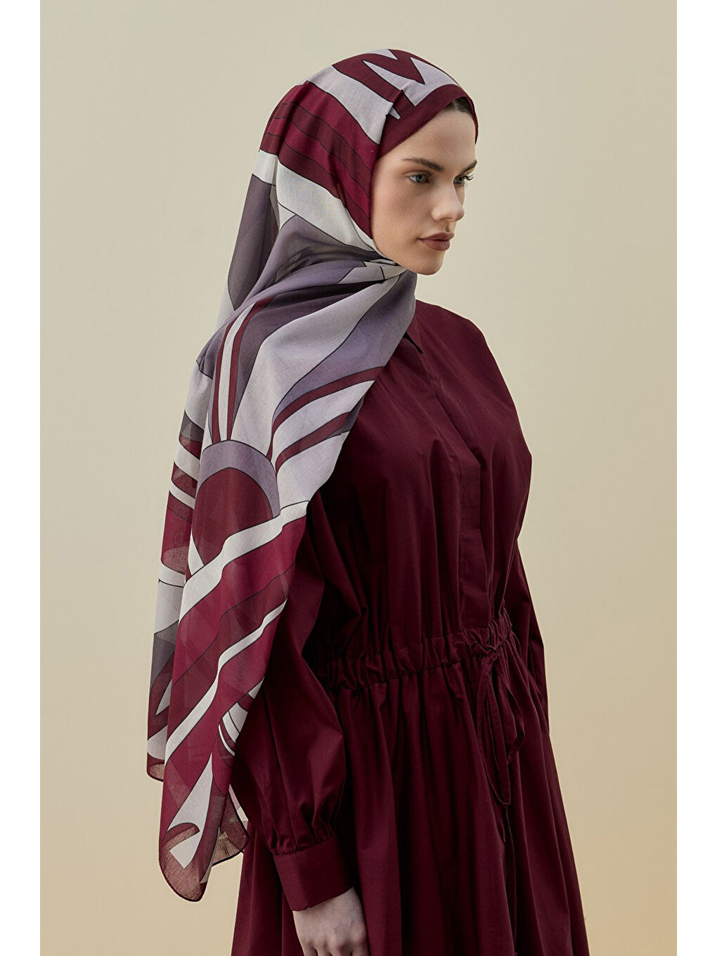 Mucci Kadın Şal 2611 Kırmızı-3