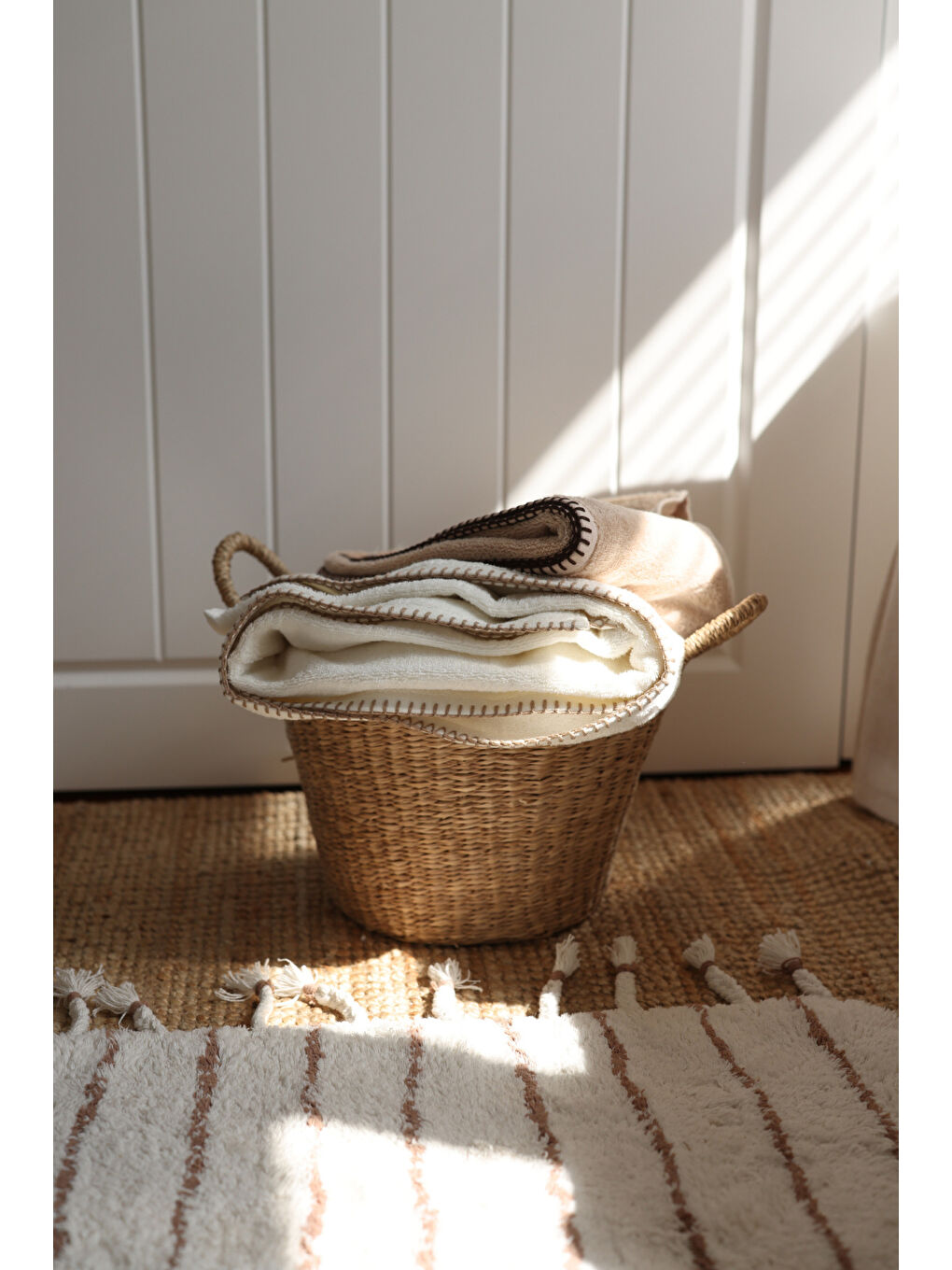 Shadow %100 Pamuk El Havlusu 50x90 cm Bej-1