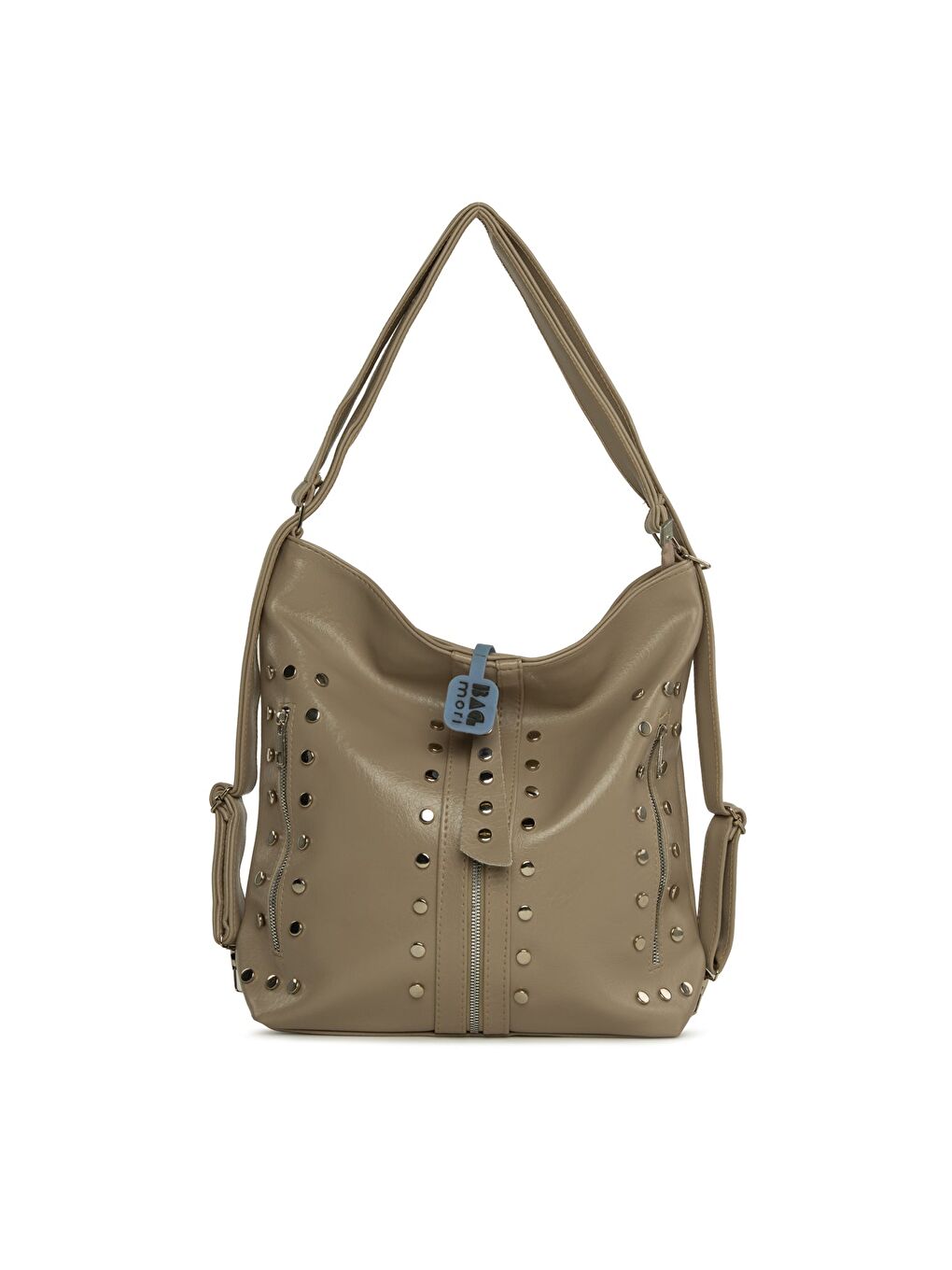 Bej Trok Detaylı Salaş Askılı ve Sırt Çantası