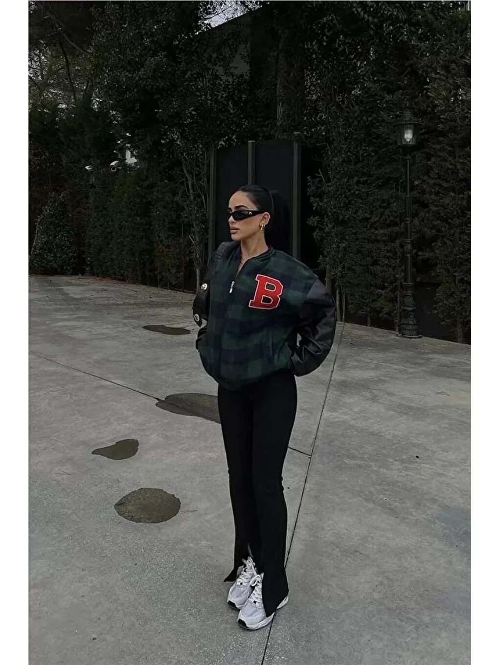 Pötikare Desen Nakışlı Kolej Ceket - Haki