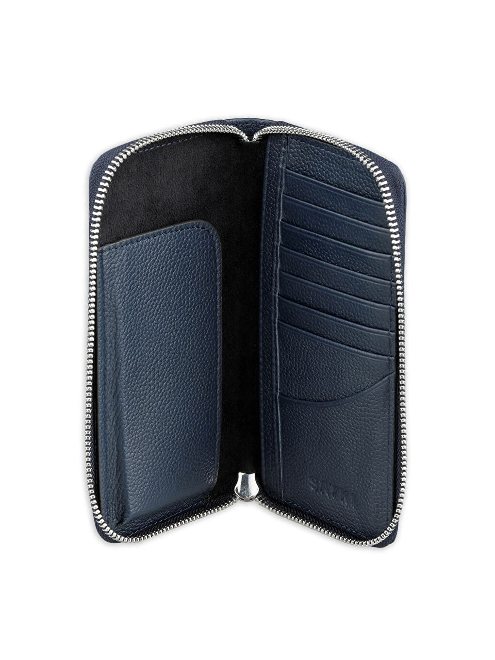 Lacivert Floter 100% Hakiki Deri Cüzdan-2