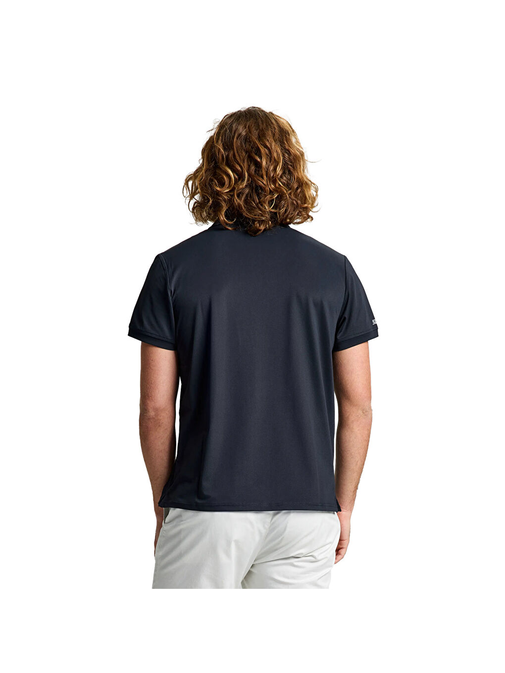 Tech Pique Polo Erkek Siyah Tişört-3