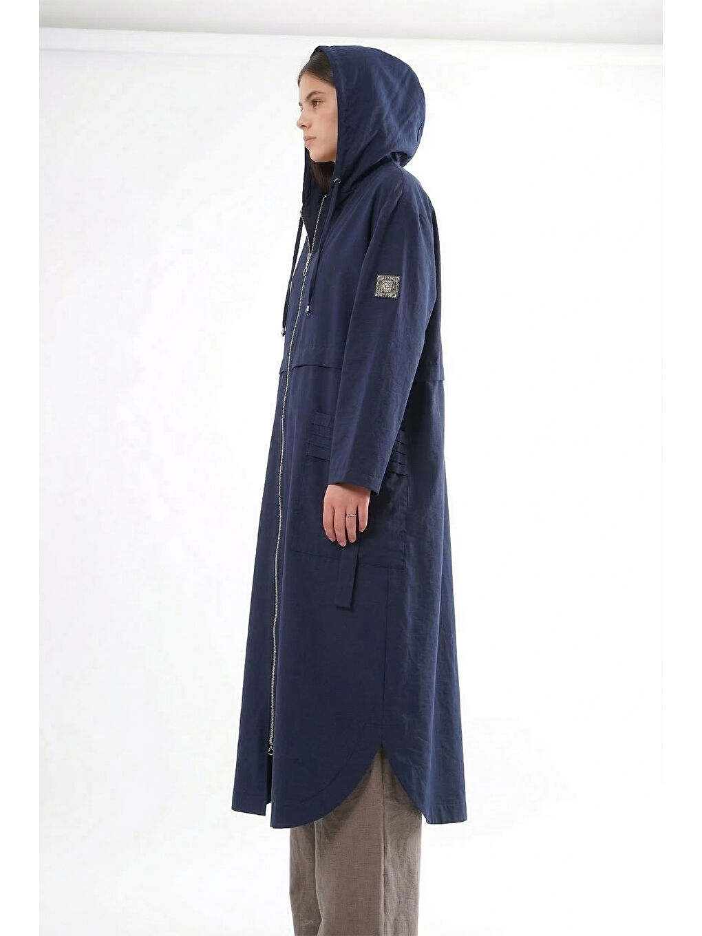 Cebi Pileli Metal Tokalı Safari Kap 821 Lacivert-2