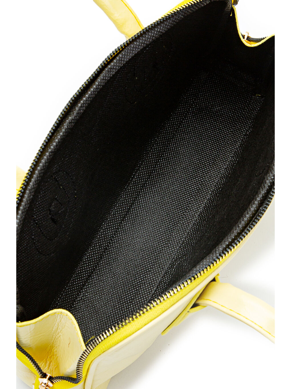 Suni Deri Baget Henna Limon Sarısı Kadın Kol Çanta-4