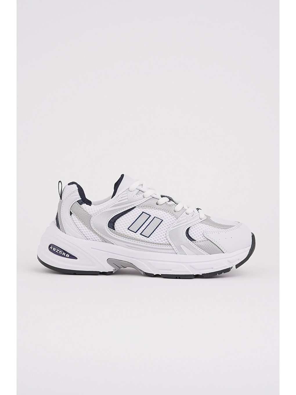 Beyaz SHİFT Kadın Kalın Taban Bağcıklı Günlük Sneaker Spor Ayakkabı