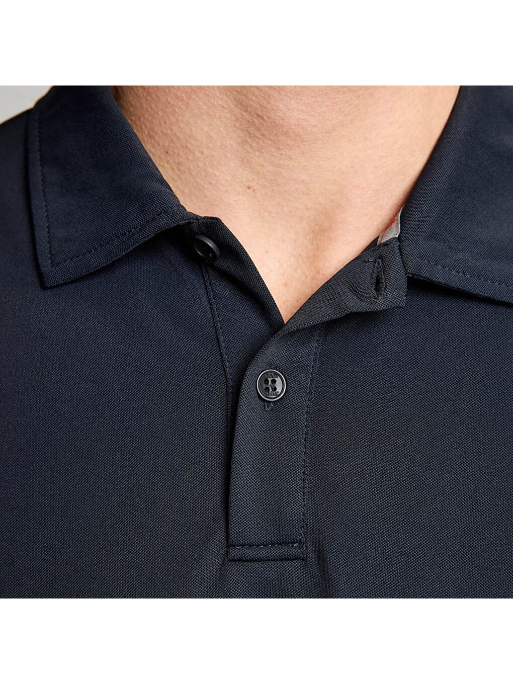 Tech Pique Polo Erkek Siyah Tişört-8