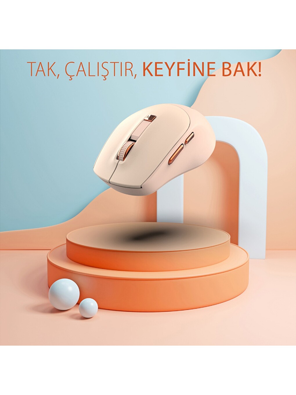 Iwm-244rp 2.4ghz Kablosuz Optik Mouse Ergonomik Tasarım Sessiz Tuşlar, 6d Fonksiyon | 800-1600-1