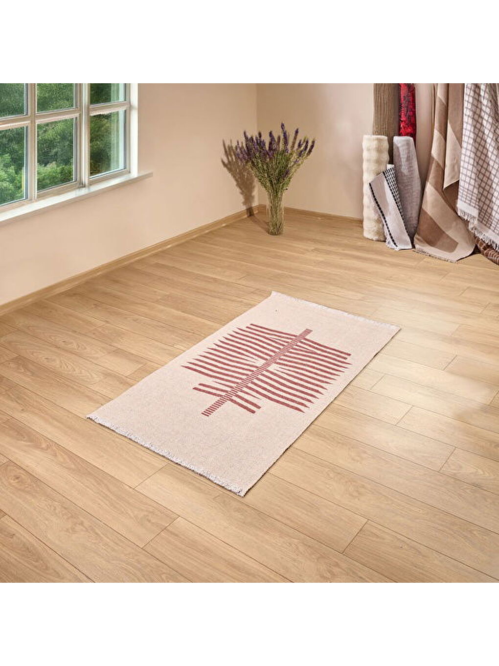 Soft Rivne Kilim - Bej - 80x150 cm-1