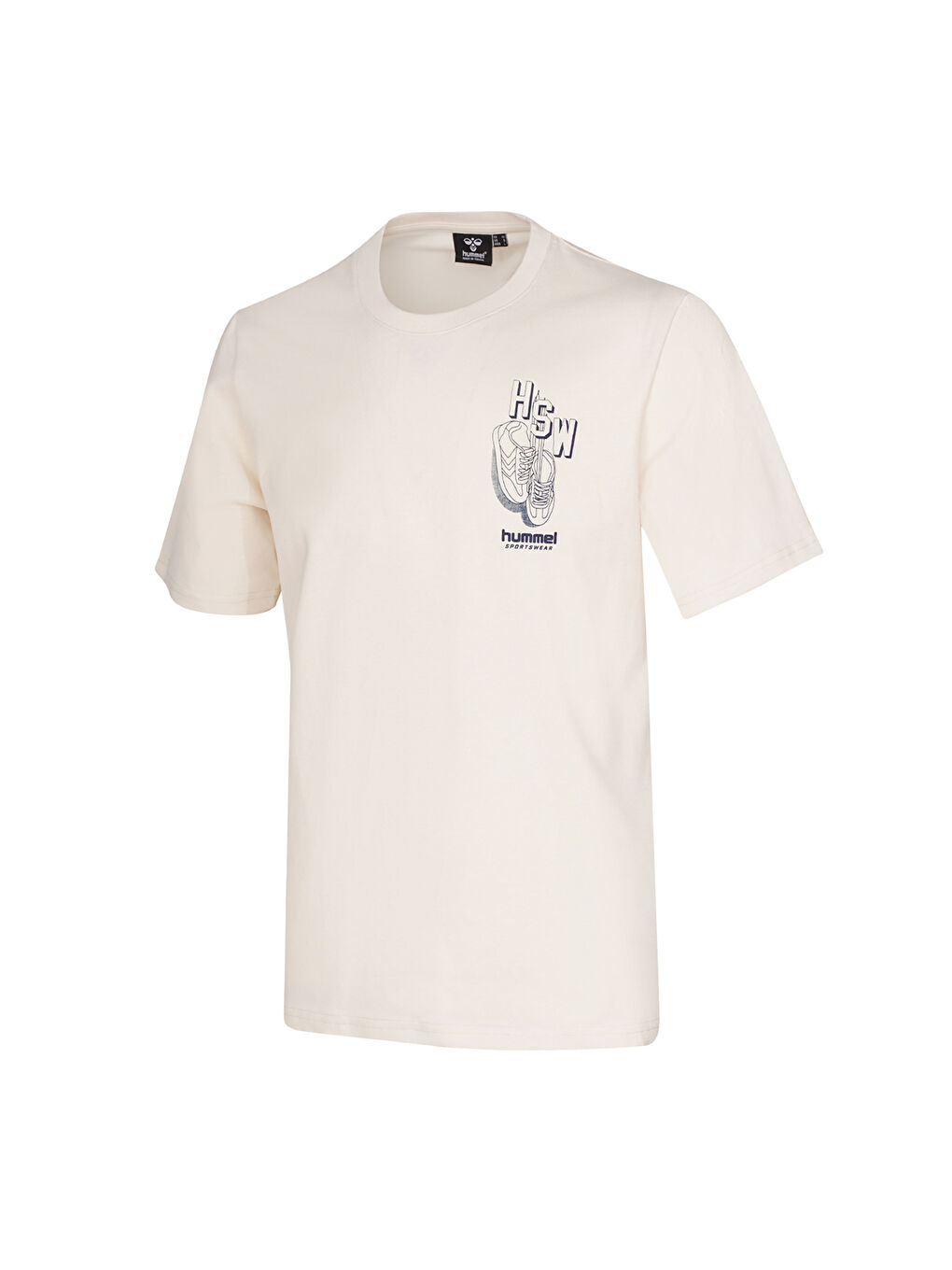 Venero Erkek Ekru Yuvarlak Yaka Tişört-1