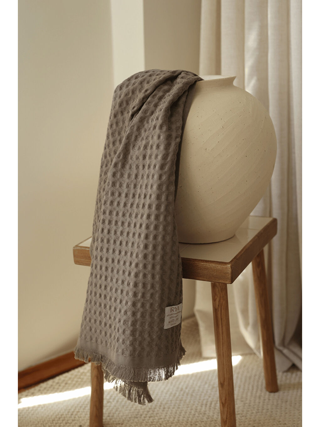 Aura Waffle Havlu Gri 50X100