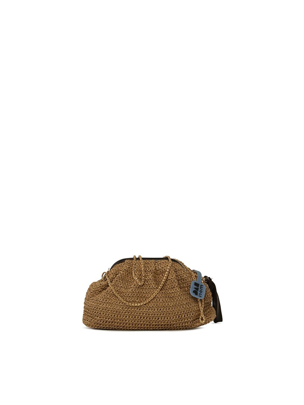 Bej Burslu Pilili Hasır Çanta-2