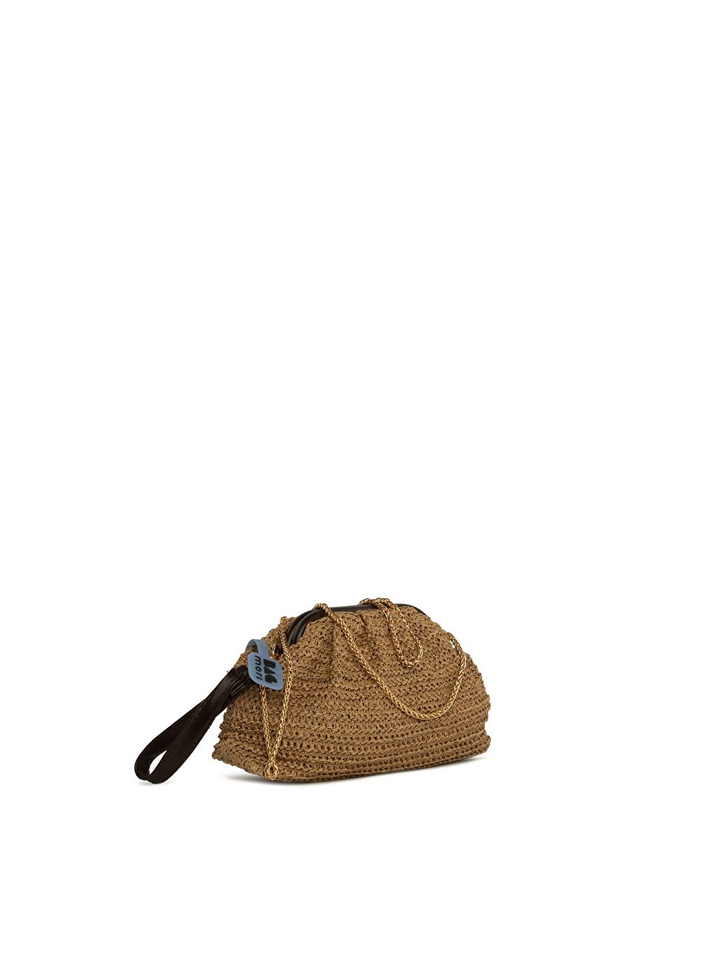 Bej Burslu Pilili Hasır Çanta-3