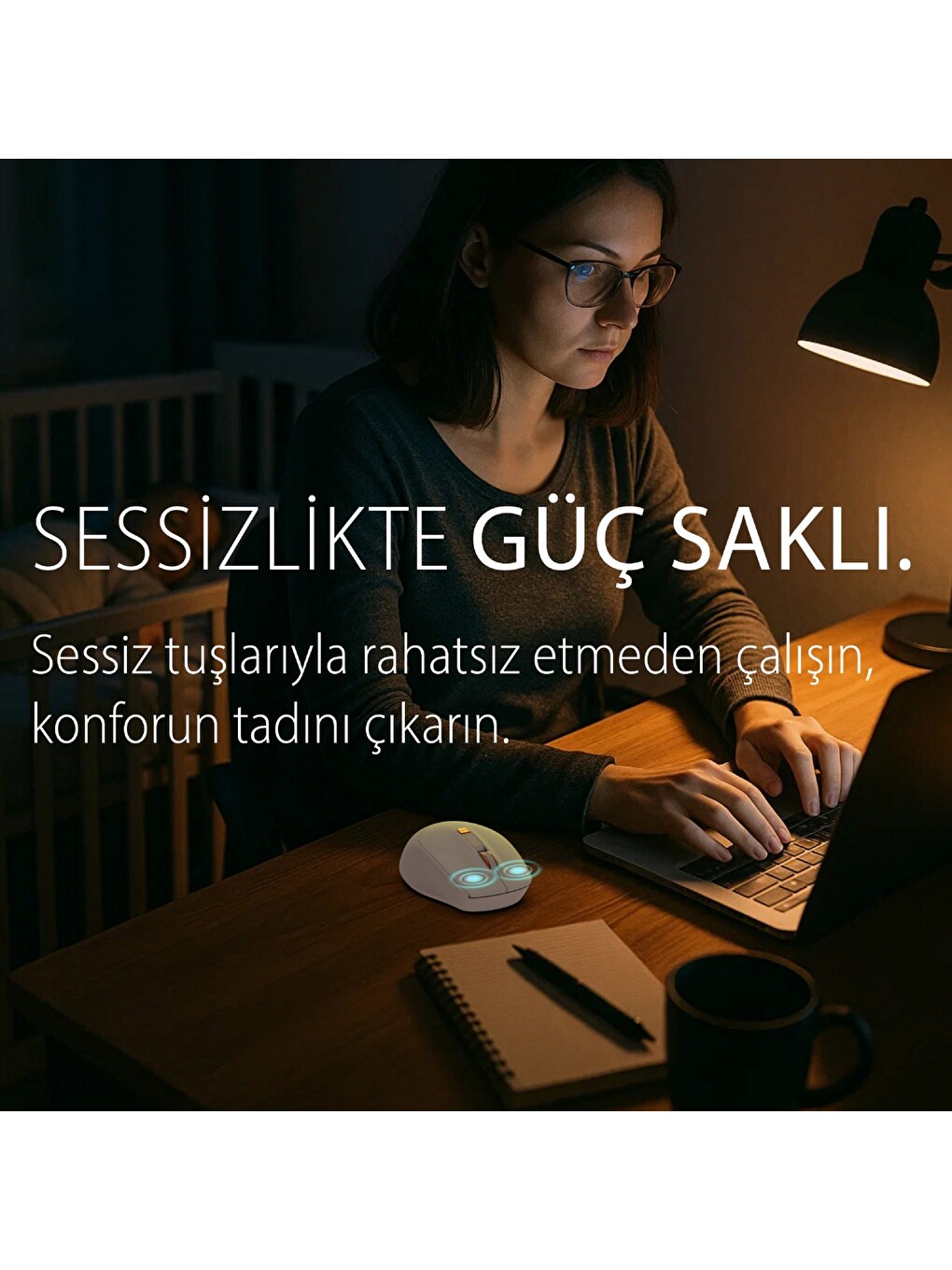 Iwm-244rp 2.4ghz Kablosuz Optik Mouse Ergonomik Tasarım Sessiz Tuşlar, 6d Fonksiyon | 800-1600-5