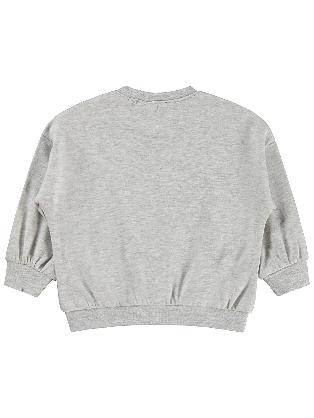 Beyaz Baby Tavşan Baskılı 3-18 Ay Sweatshirt - Gri-1