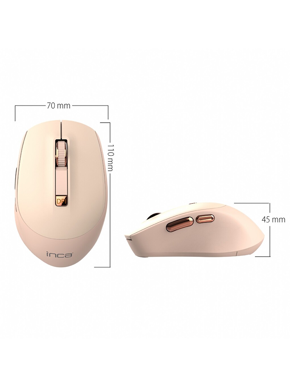 Iwm-244rp 2.4ghz Kablosuz Optik Mouse Ergonomik Tasarım Sessiz Tuşlar, 6d Fonksiyon | 800-1600-7
