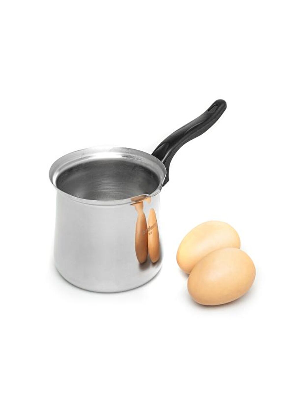 No:6 Paslanmaz Çelik Cezve - Gri-1