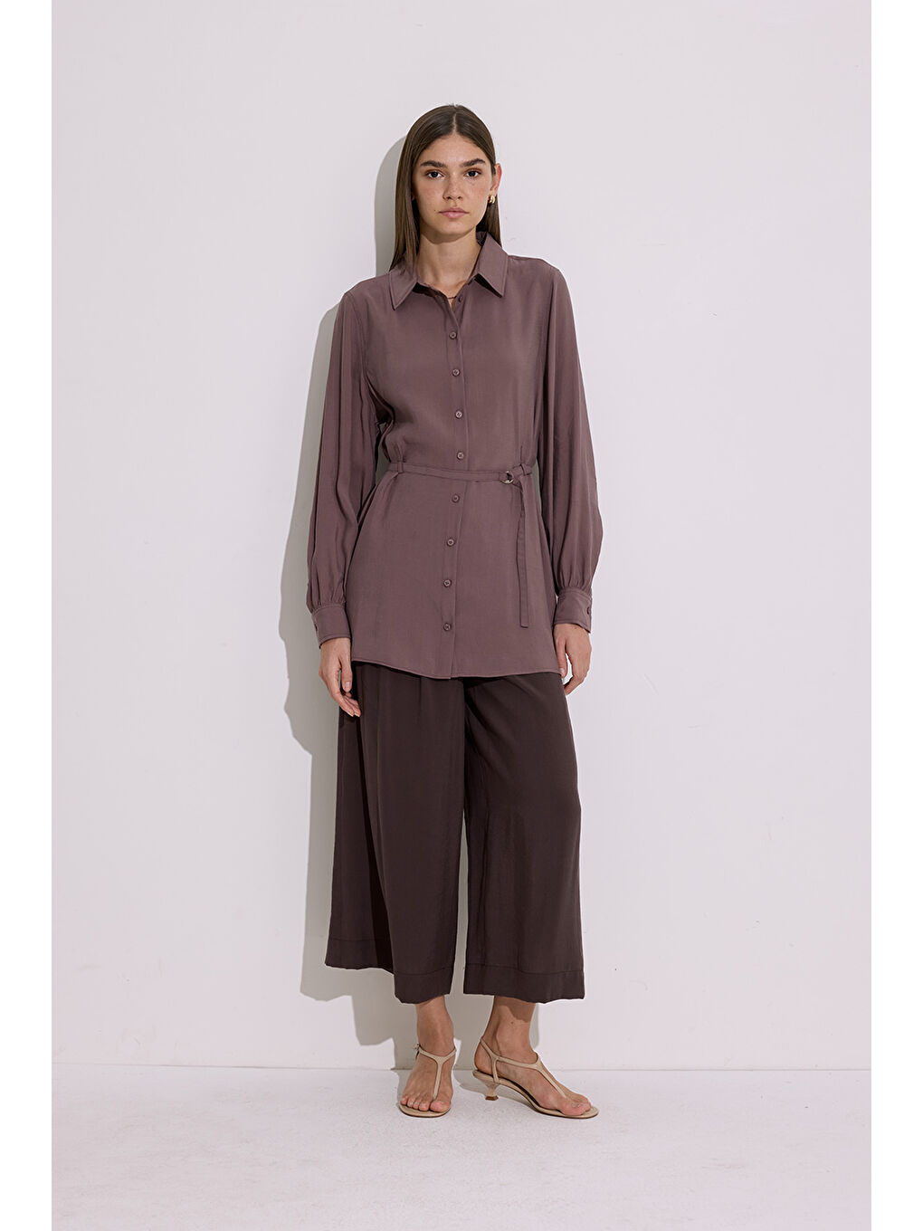 Pembe Modal Kemerli Gömlek Gül Kurusu