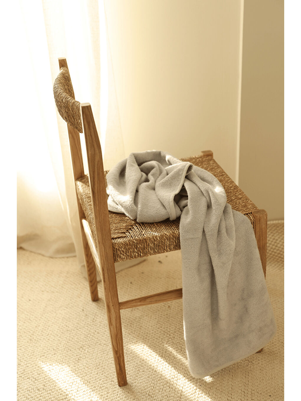 Sedef Bambu El Havlusu 50x90 cm Gri