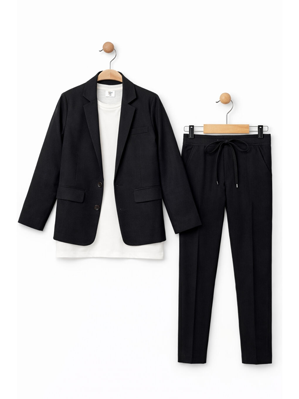 Siyah Erkek Çocuk Modern Casual Slim Fit Takım Elbise Ak2850-5