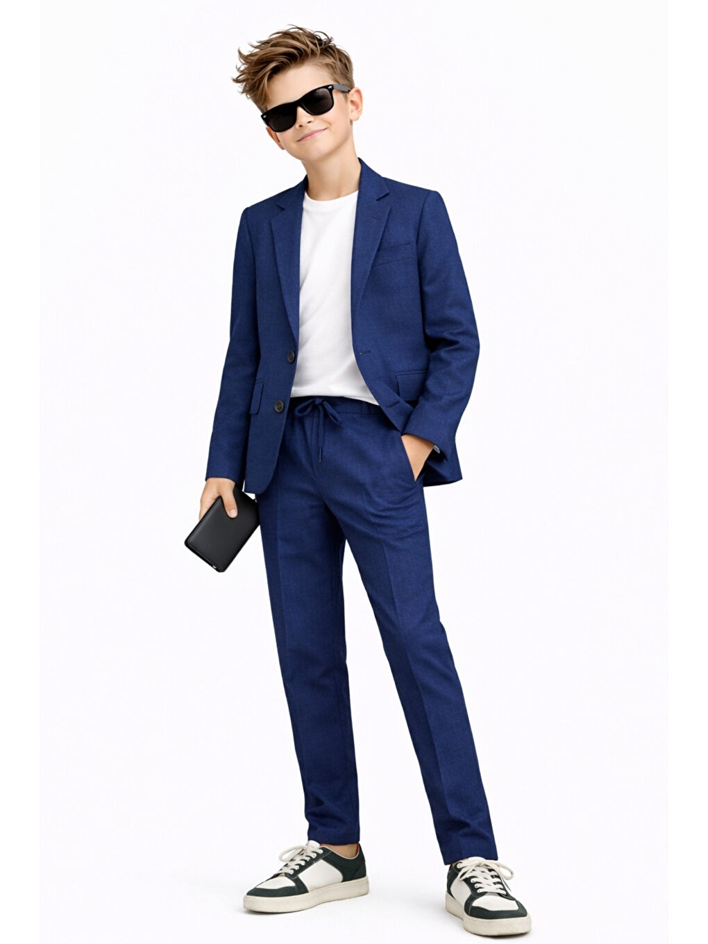 İndigo Erkek Çocuk Modern Casual Slim Fit Takım Elbise Ak2850