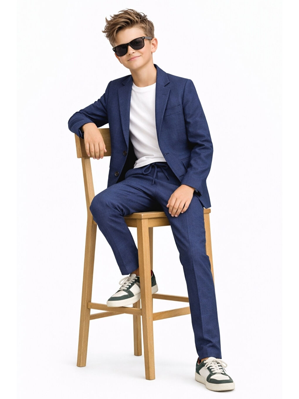 İndigo Erkek Çocuk Modern Casual Slim Fit Takım Elbise Ak2850-1