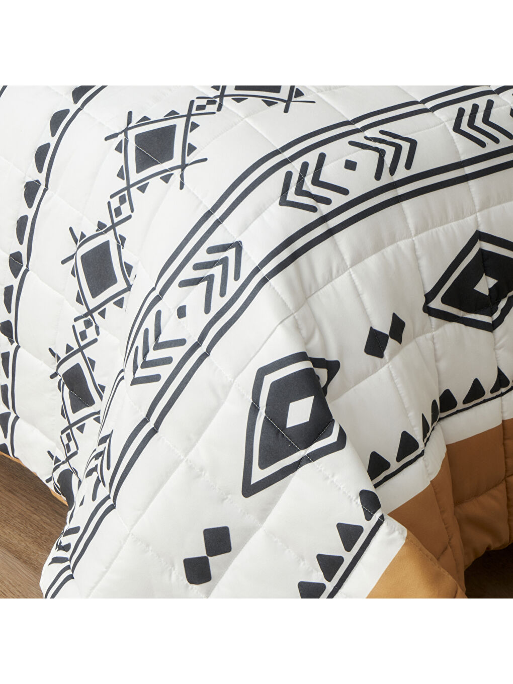 Karışık Anchal Kapitoneli Çok Amaçlı Çift Kişilik Yatak Örtüsü Seti (240x220 cm)-3