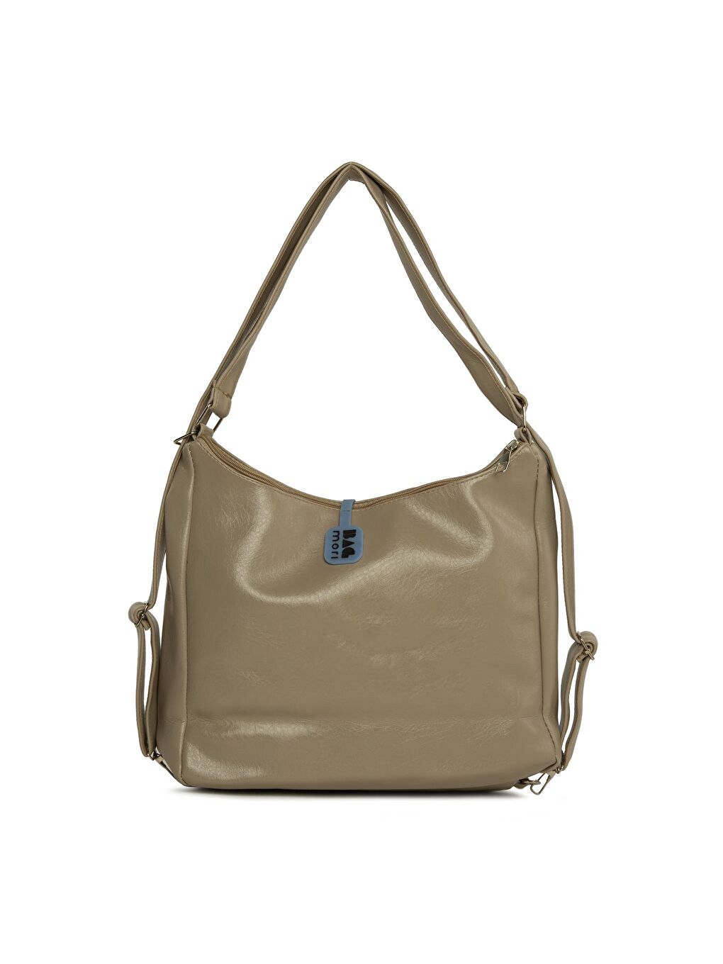 Bej Dik Fermuarlı Çok Gözlü Salaş Askılı ve Sırt Çantası-2