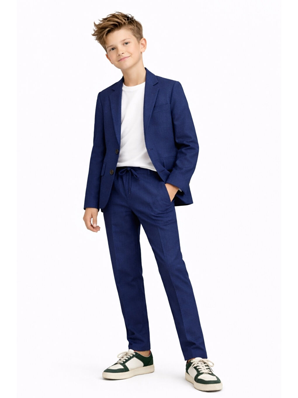 İndigo Erkek Çocuk Modern Casual Slim Fit Takım Elbise Ak2850-2