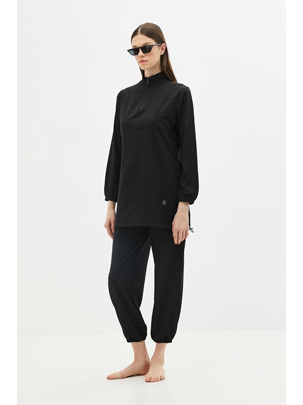 Active 4’Lü Tesettür Mayo 6057 Siyah-1