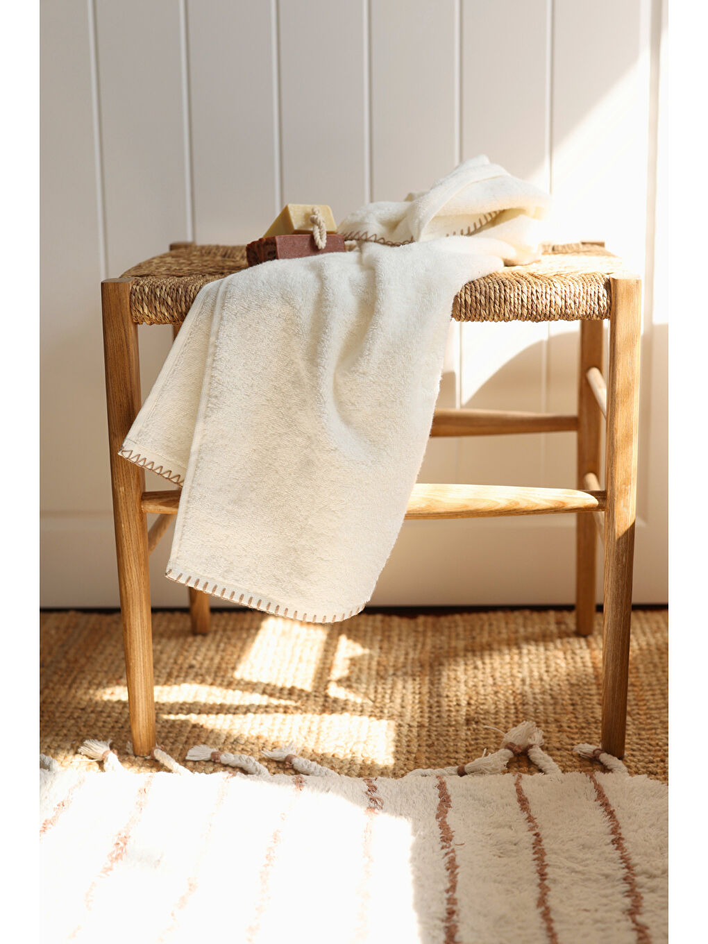 Shadow %100 Pamuk El Havlusu 50x90 cm Ekru