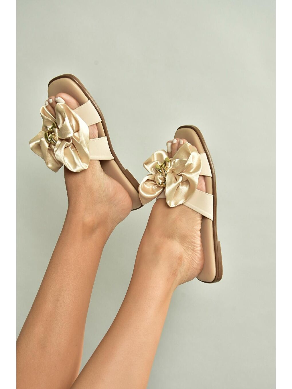 Bej Ten Kadın Terlik U676172504-3