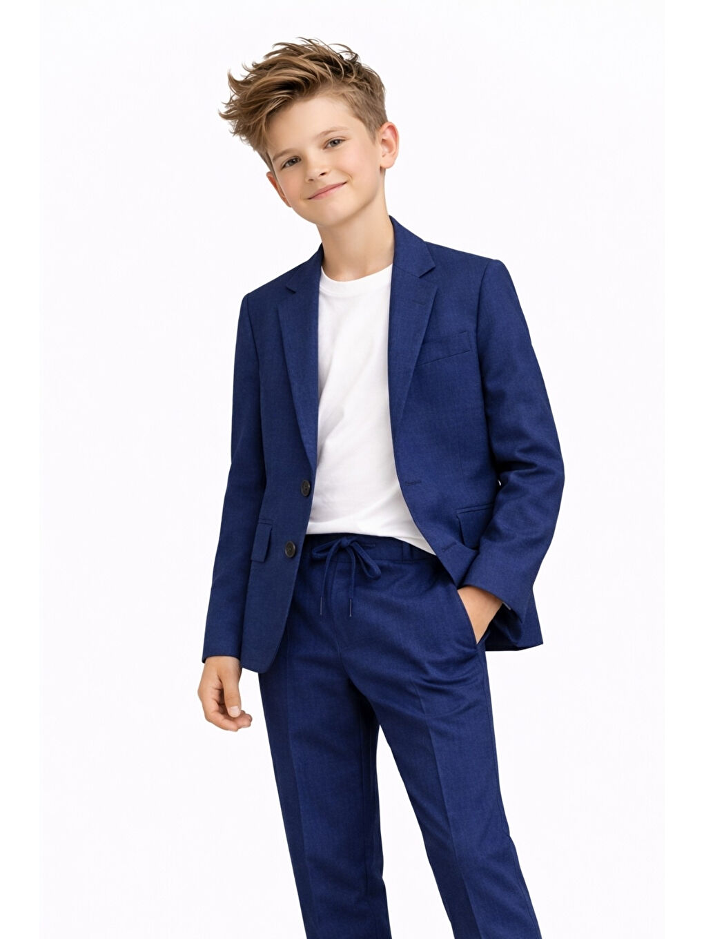 İndigo Erkek Çocuk Modern Casual Slim Fit Takım Elbise Ak2850-3