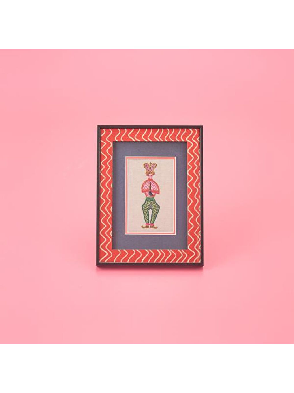 Deco İnstrumentistas Çerçeve - Turuncu / Beyaz- 15x21 cm-1