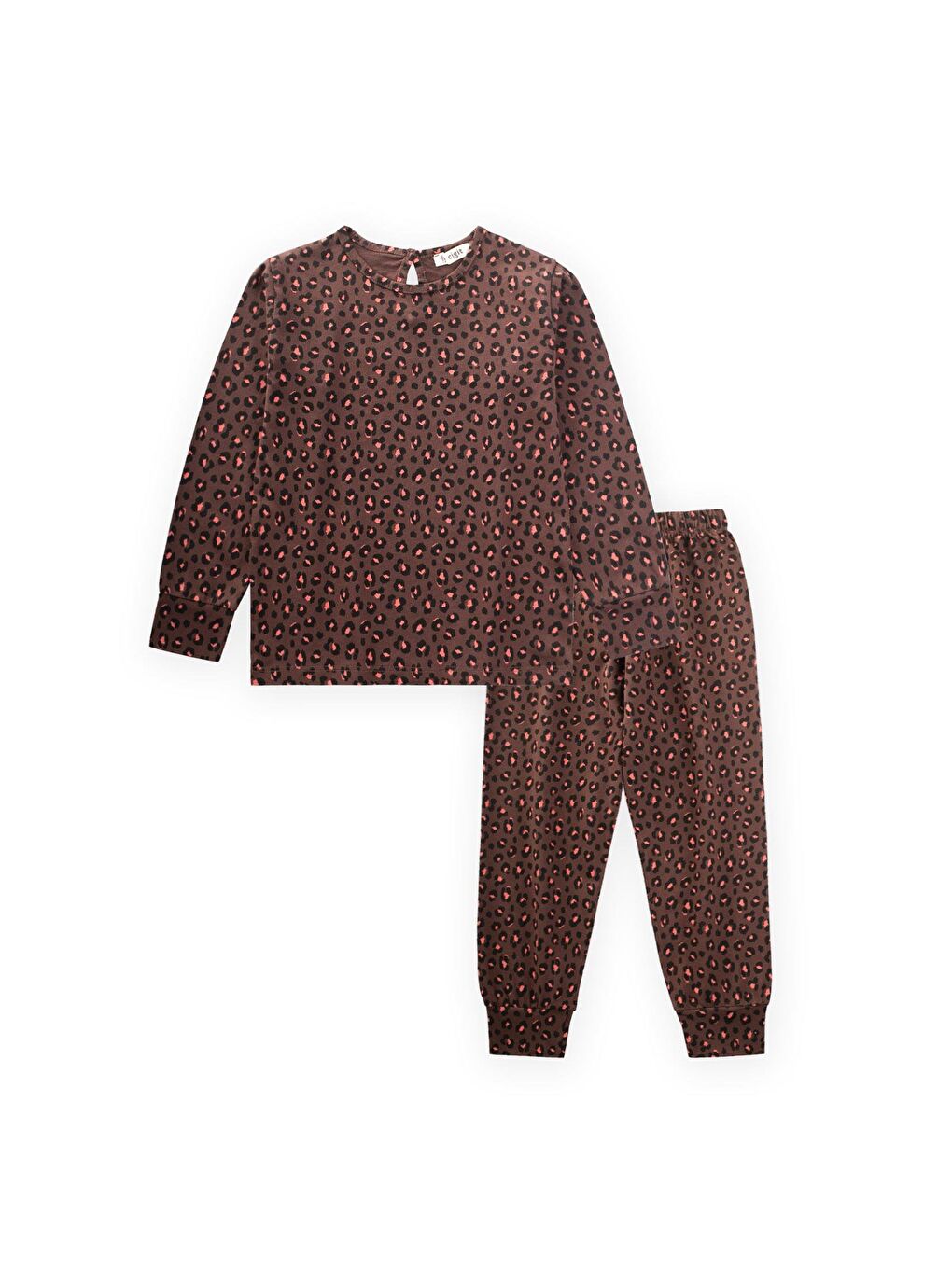 Pijama Takım 3-12 Yaş Kahverengi