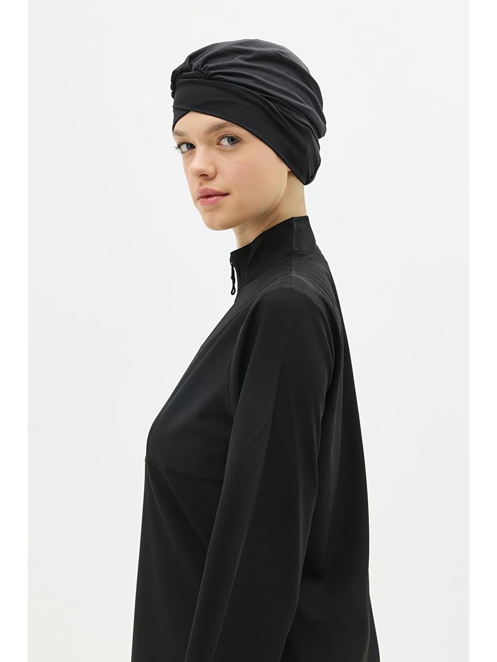 Active 4’Lü Tesettür Mayo 6057 Siyah-4