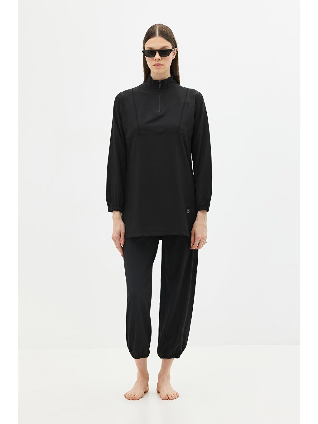 Active 4’Lü Tesettür Mayo 6057 Siyah-5