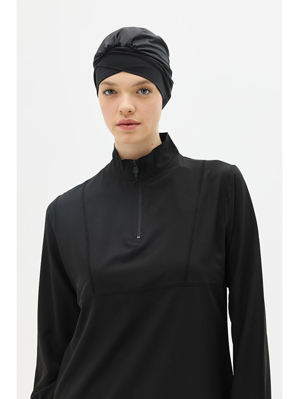Active 4’Lü Tesettür Mayo 6057 Siyah-6