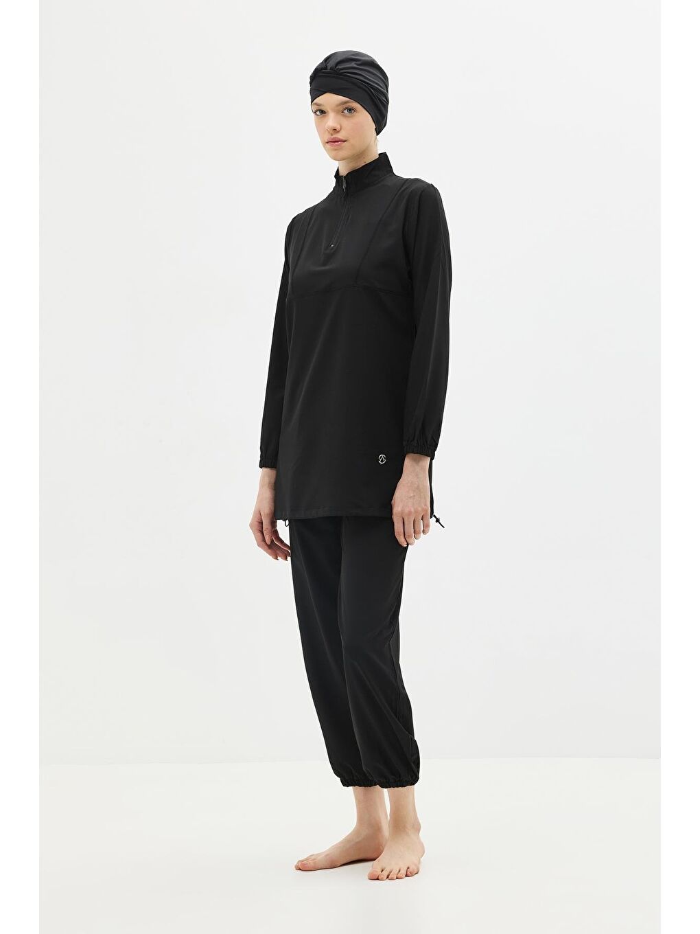 Active 4’Lü Tesettür Mayo 6057 Siyah-9