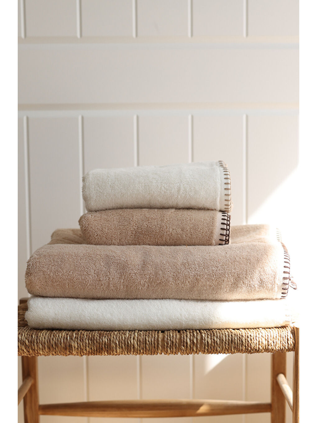 Shadow %100 Pamuk El Havlusu 50x90 cm Ekru-1