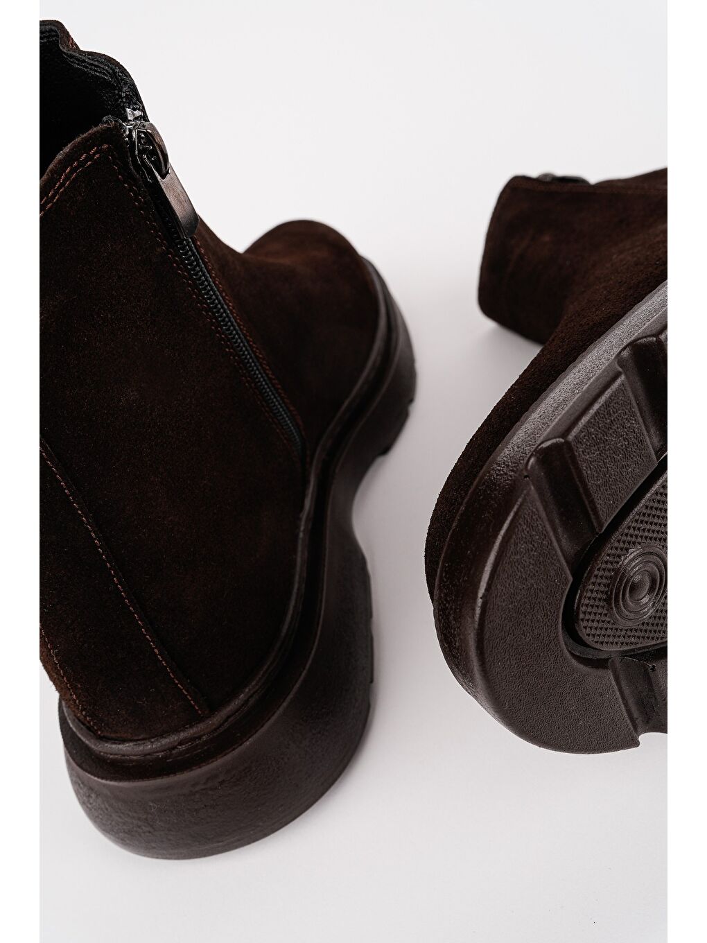 Sarı CHELSEY Hakiki Deri Çift Fermuarlı Erkek Kışlık Bot-4