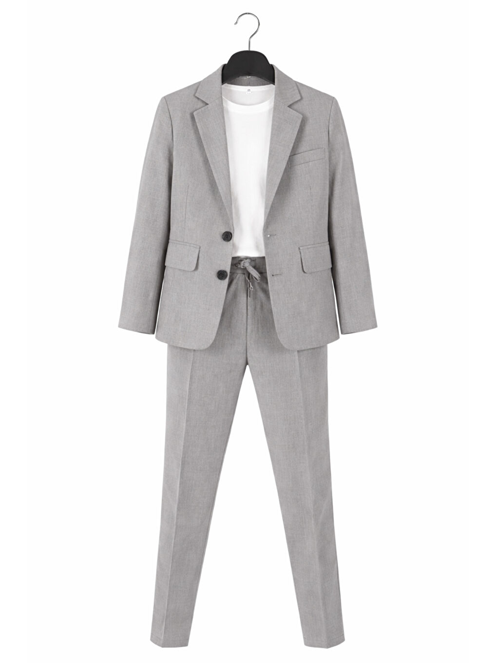 Gri Erkek Çocuk Modern Casual Slim Fit Takım Elbise Ak2850-6