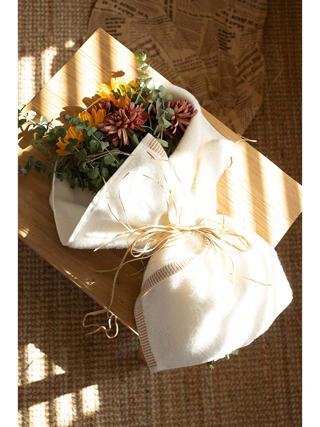 Ekru Marble %100 Pamuk El Havlusu 50x90cm Krem