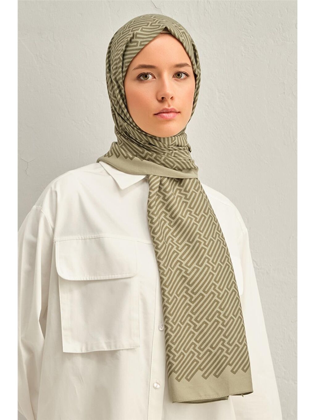 Yeşil Trend Defne Şal 3797 16