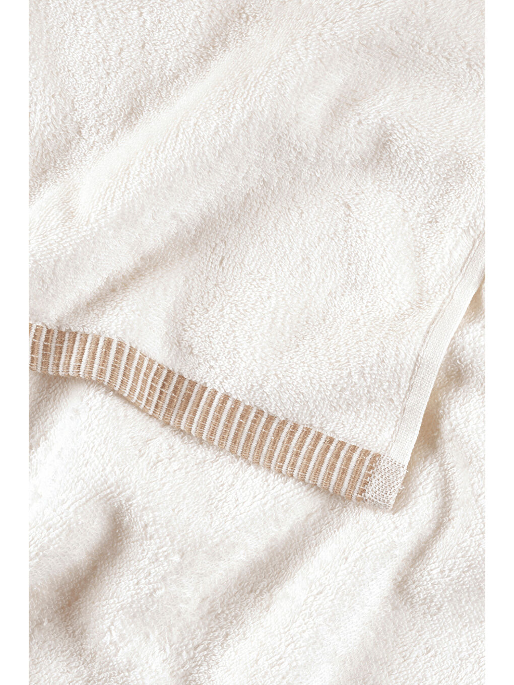 Ekru Marble %100 Pamuk El Havlusu 50x90cm Krem-3