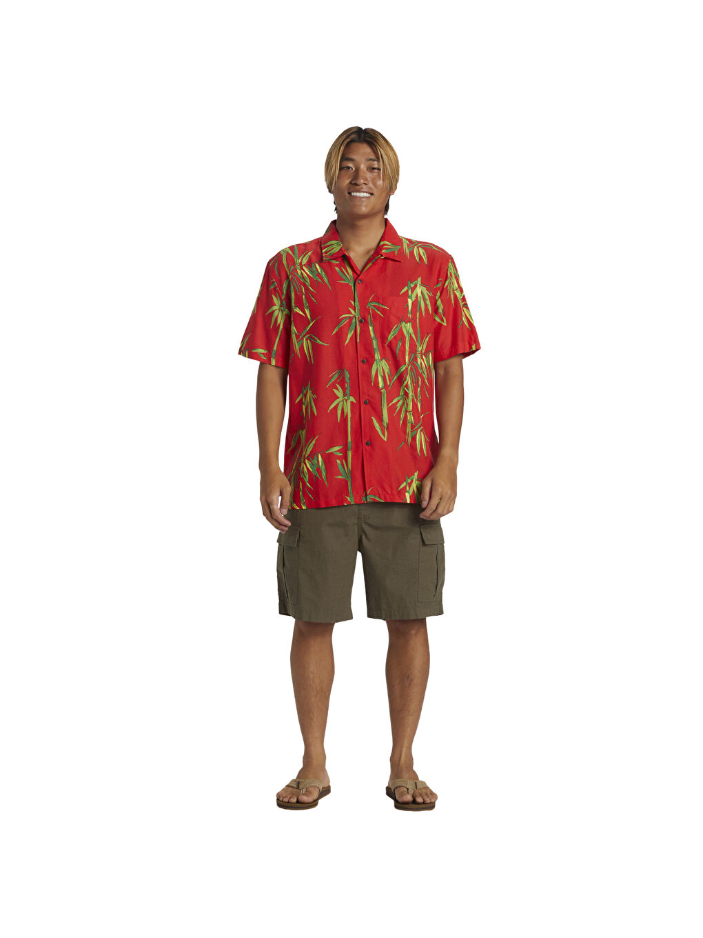 Karışık BAMBOO DNA ISLAND SS Erkek Kısa Kollu Gömlek-3