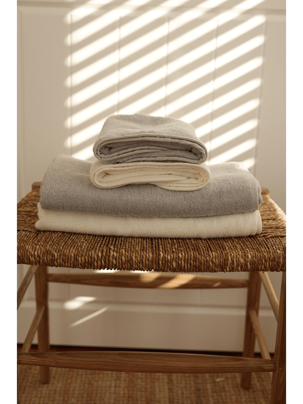 Sedef Bambu El Havlusu 50x90 cm Ekru-4