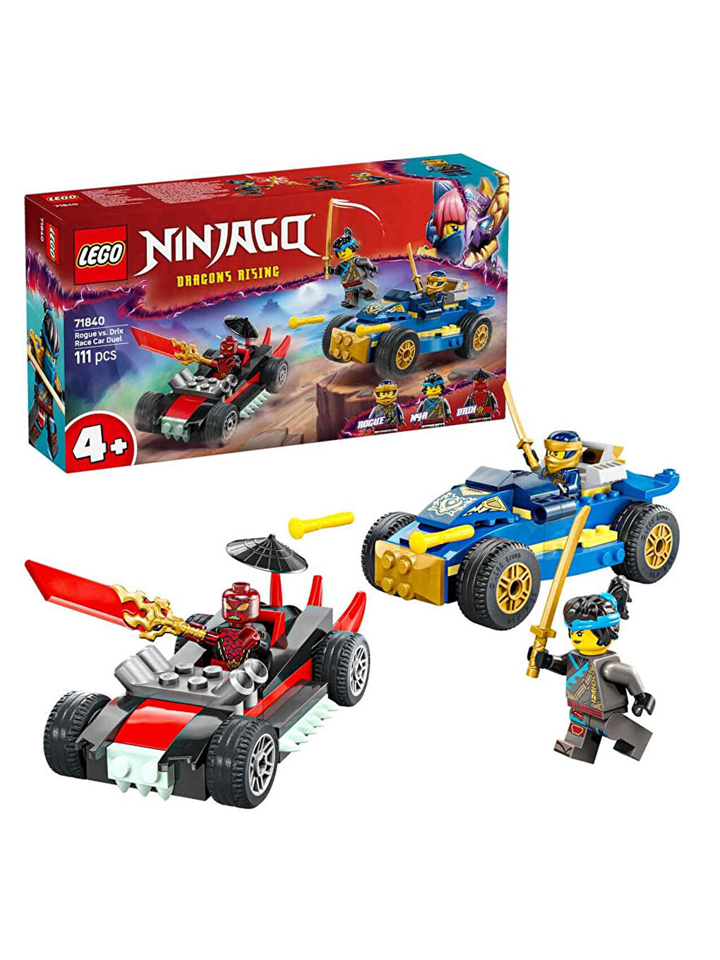 NINJAGO Rogue ile Drix Yarış Arabası Düellosu 71840