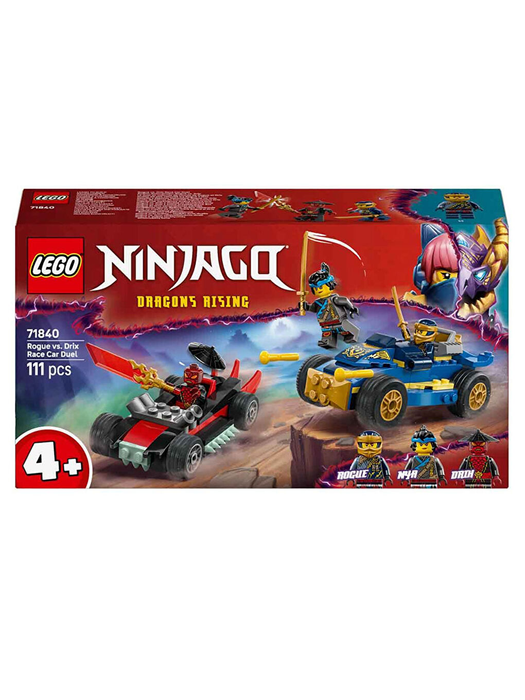NINJAGO Rogue ile Drix Yarış Arabası Düellosu 71840-6