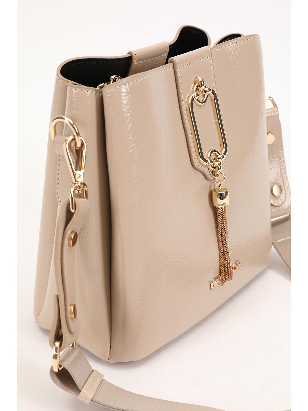 Bej Vizon Rugan Kadın Omuz Çantası 930126-2