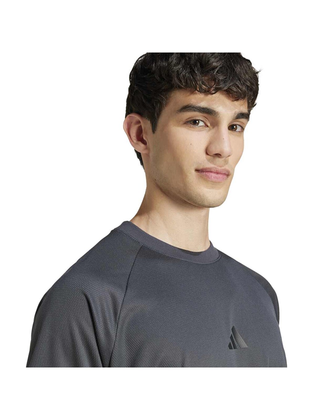 Seasonal Essentials Us Sport Erkek Gri Yuvarlak Yaka Spor Tişört-3